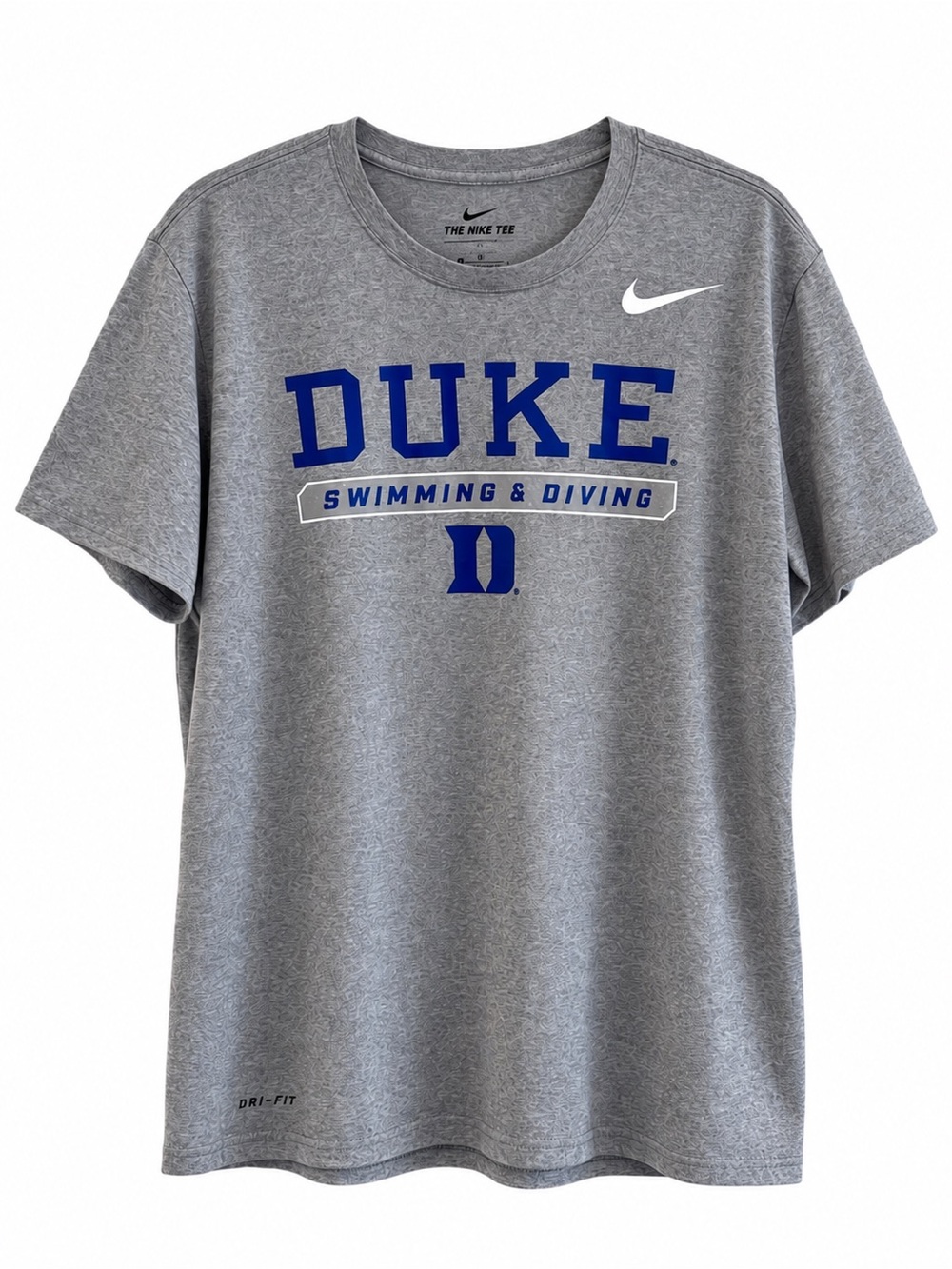 Nike Duke Swimming & Diving Dri-FIT Gray Athletic T-Shirt XL